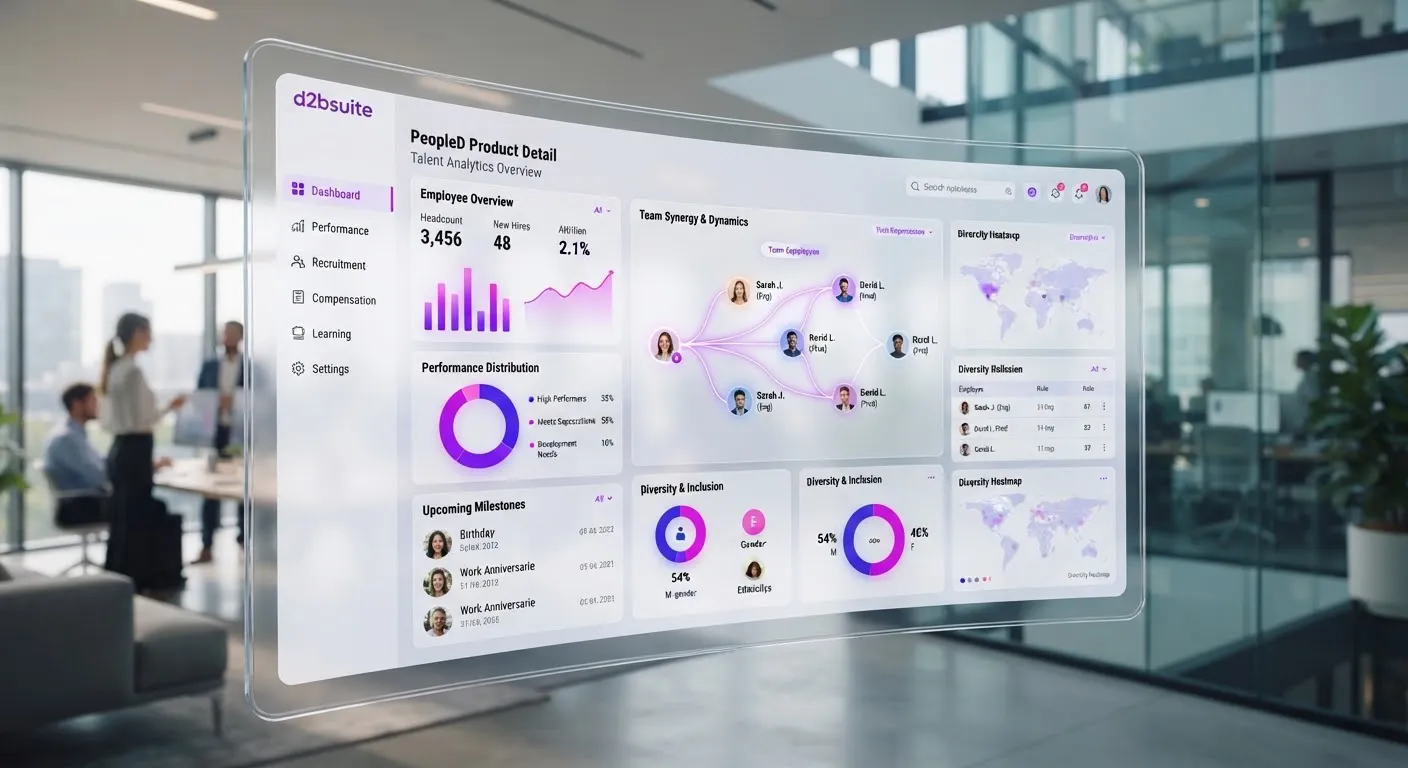 PeopleD — AI HR Agent automated business dashboard interface
